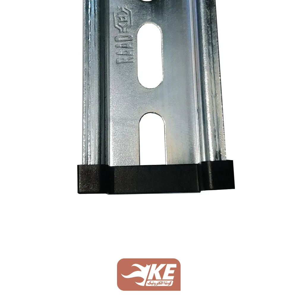 درپوش انتهایی ریل پایه کوتاه رعد مدل EC-TH35-7.5 بسته 10 عددی