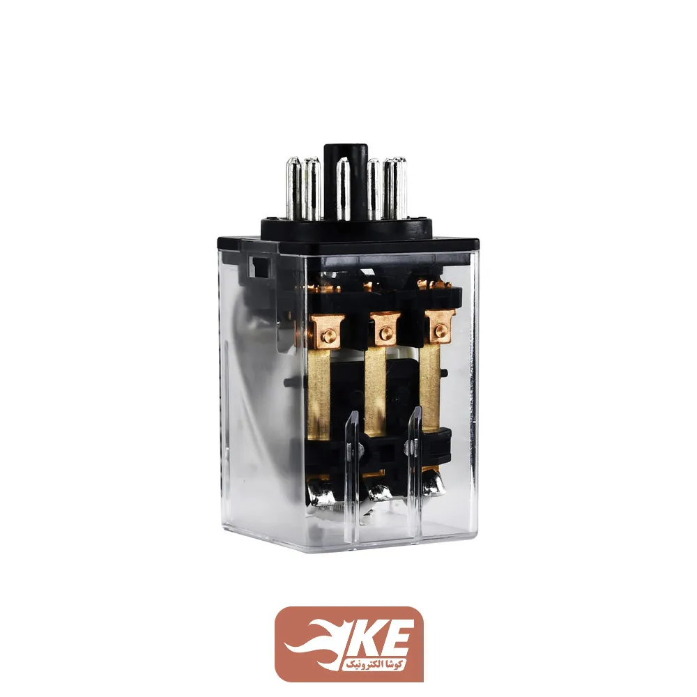 رله 48VDC سه کنتاکت 10 آمپر هونگفا HF10FF/048D-3ZDT