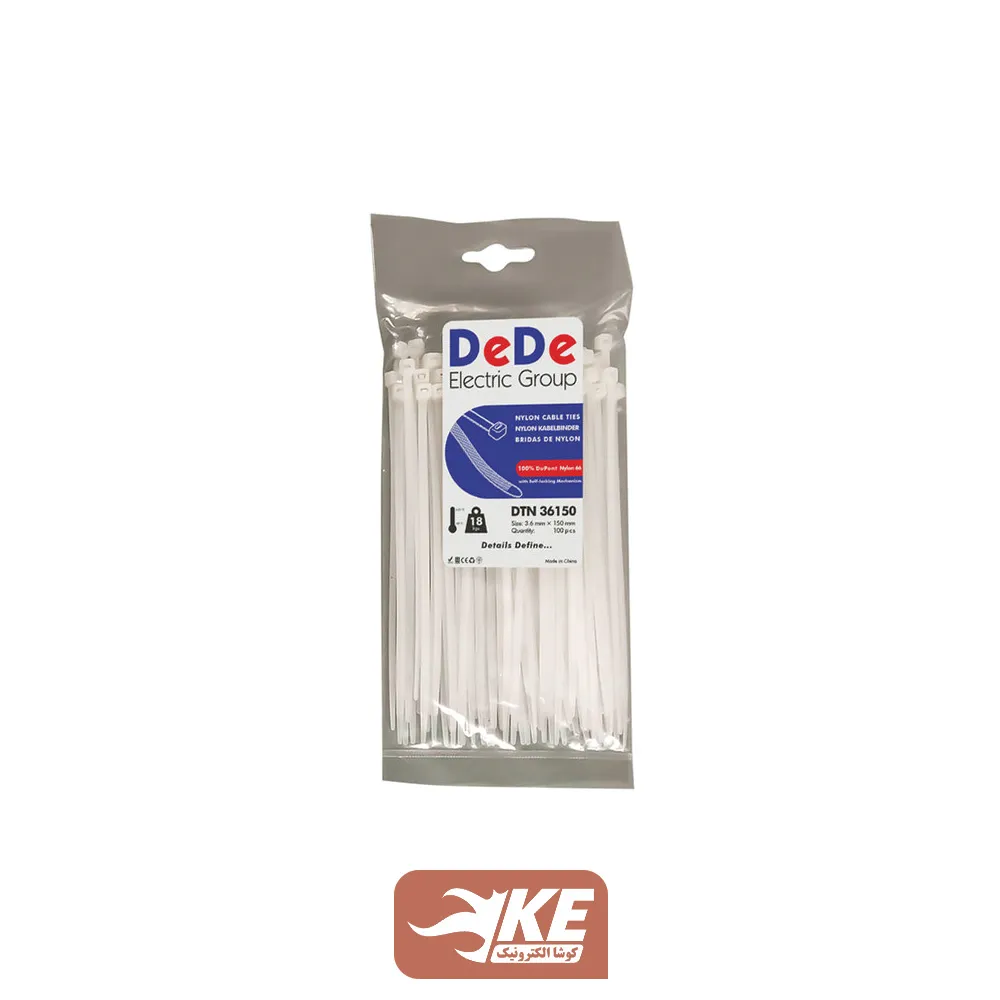 بست کمربندی 15 سانتی عرض 3.6 میلی‌ DeDe بسته 100 عددی DTN36150
