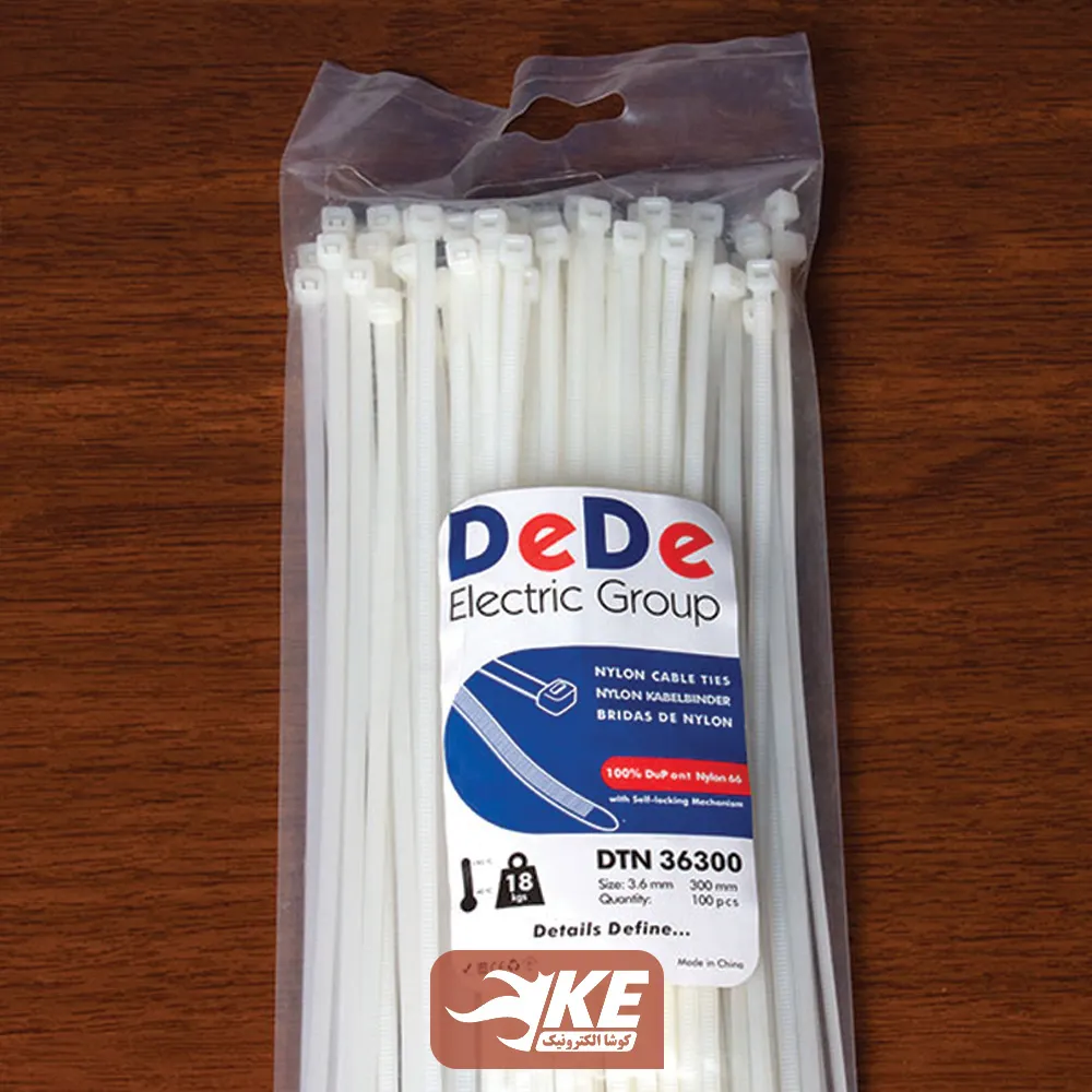 بست کمربندی 30 سانتی عرض 3.6 میلی DeDe بسته 100 عددی DTN36300