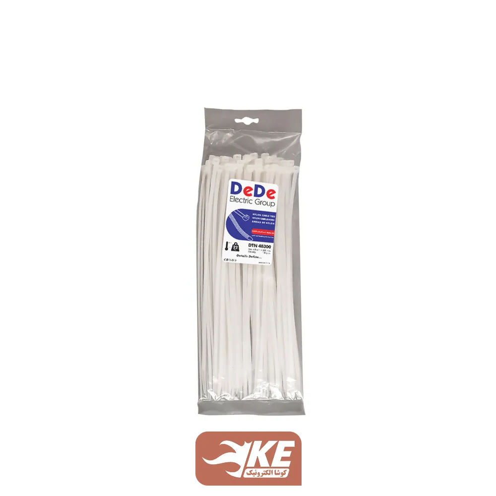 بست کمربندی 30 سانتی عرض 4.8 میلی‌ DeDe بسته 100 عددی DTN48300