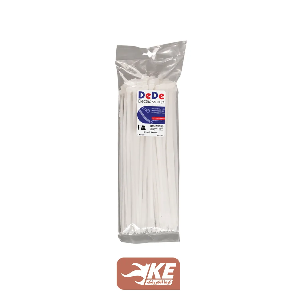 بست کمربندی 37 سانتی عرض 7.6 میلی‌ DeDe بسته 100 عددی DTN76370