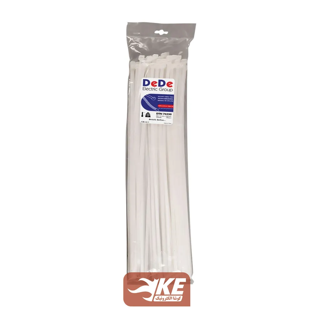 بست کمربندی 55 سانتی عرض 7.6 میلی DeDe بسته 100 عددی DTN76550