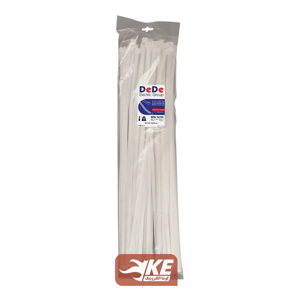 بست کمربندی 75 سانتی عرض 7.6 میلی‌ DeDe بسته 100 عددی DTN76750