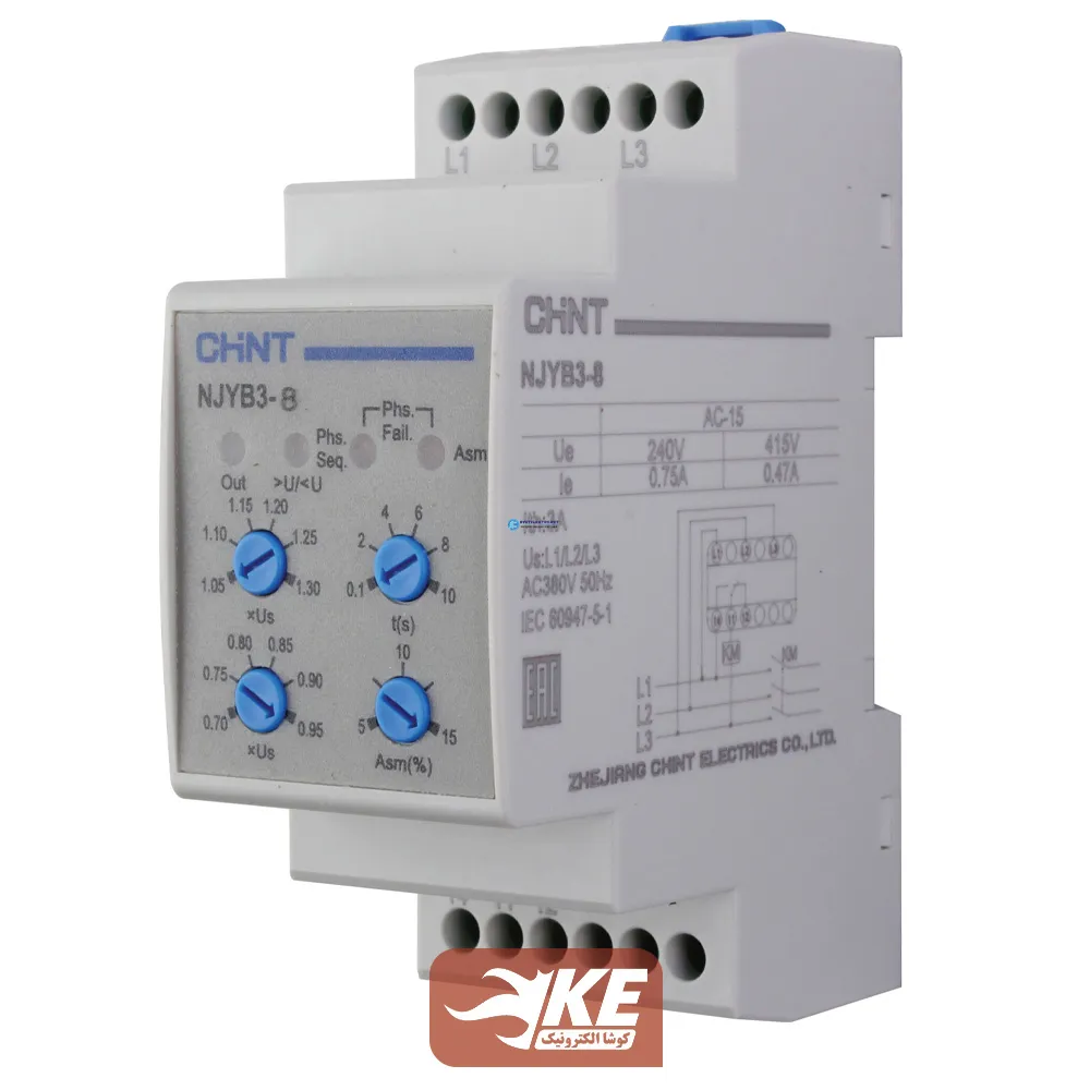 کنترل فاز بدون نول چینت مدل NJYB3-08