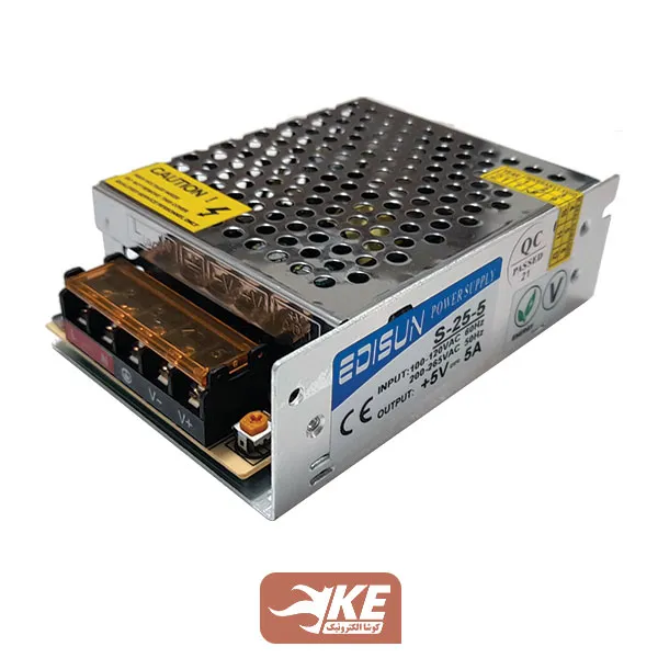 منبع تغذیه کف خواب 5 ولت 5 آمپر ادیسون