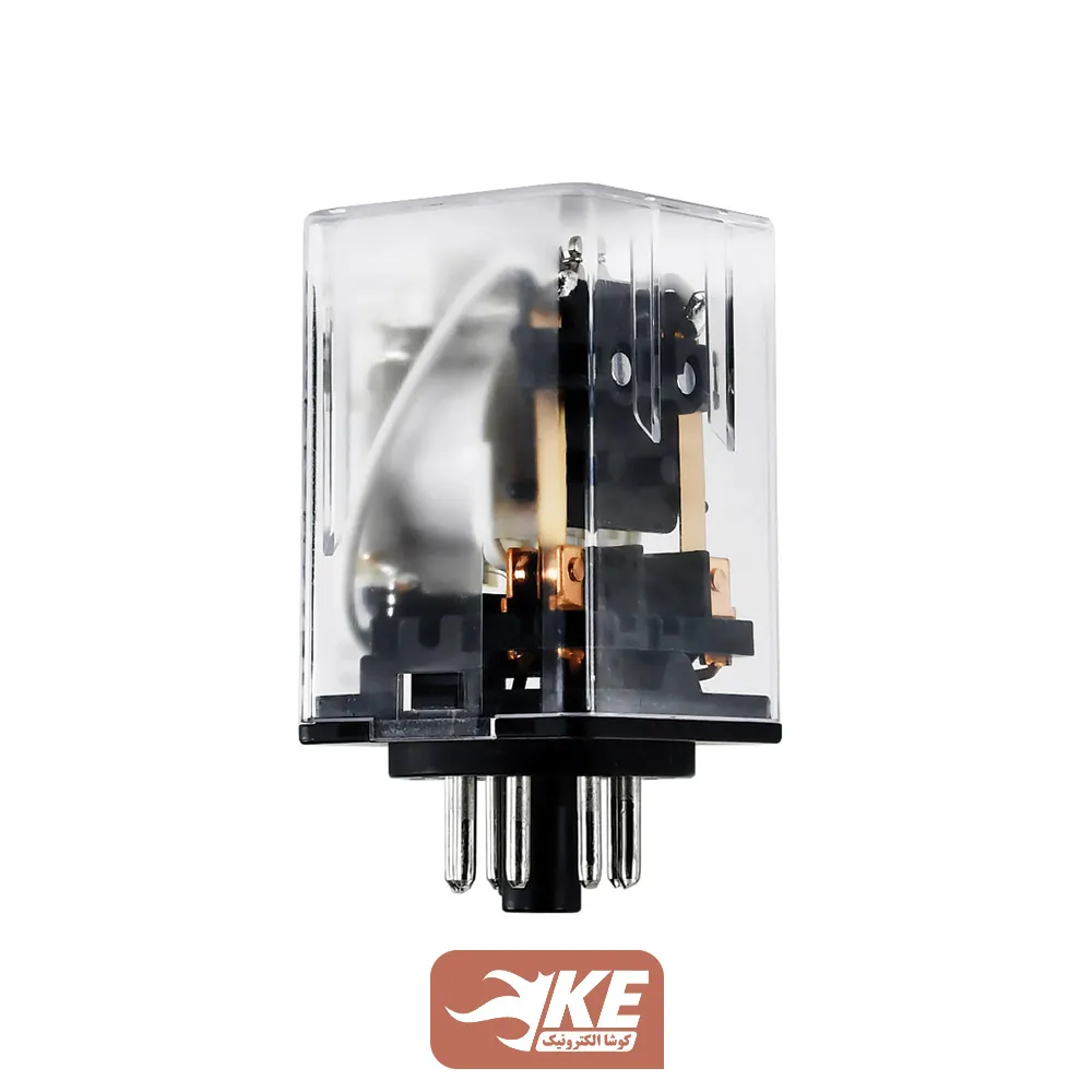رله 24VAC دو کنتاکت 10 آمپر هونگفا HF10FF/024A-2ZDT