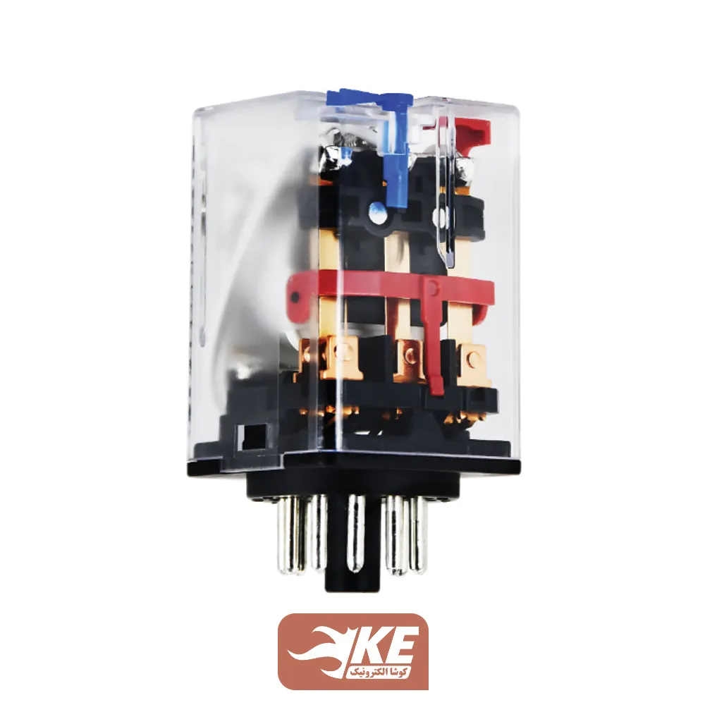 رله 24VDC سه کنتاکت 10 آمپر هونگفا HF10FH/024D-3ZDT