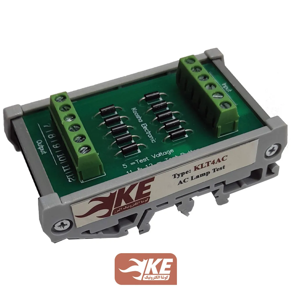 کارت لامپ تست 4 تایی AC کوشا الکترونیک KLT4AC