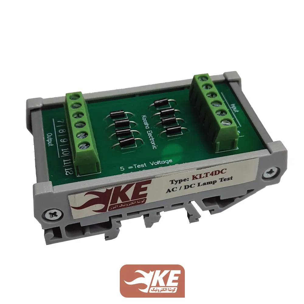 کارت لامپ تست 4 تایی DC کوشا الکترونیک KLT4DC