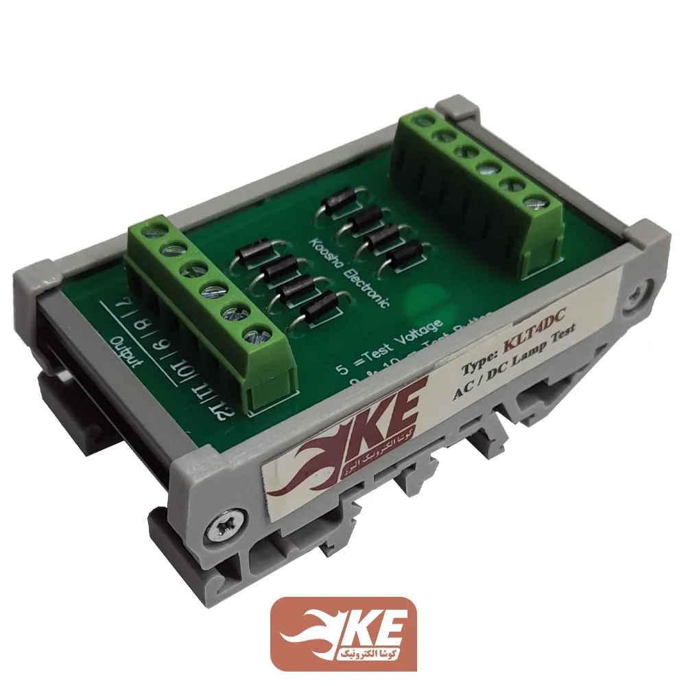 کارت لامپ تست 4 تایی DC کوشا الکترونیک KLT4DC