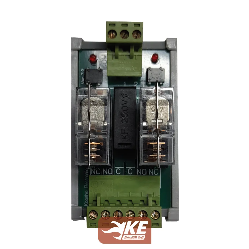 رله برد 16 آمپر 2 تایی کوشا الکترونیک سری KRC2.16 با رله امرون