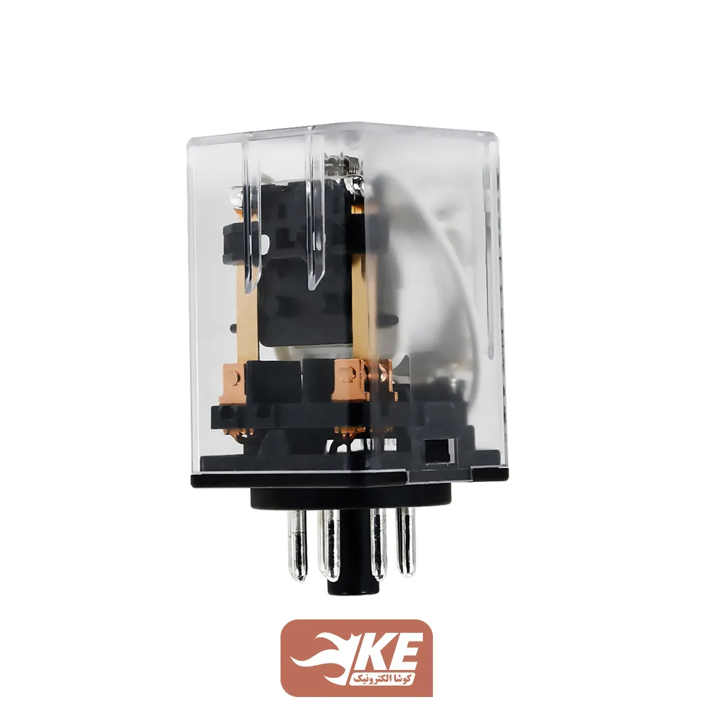 رله 12VDC دو کنتاکت 10 آمپر هونگفا HF10FF/012D-2ZDT