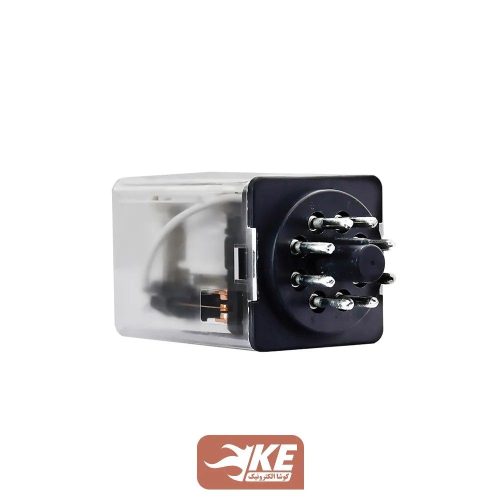 رله 12VDC دو کنتاکت 10 آمپر هونگفا HF10FF/012D-2ZDT