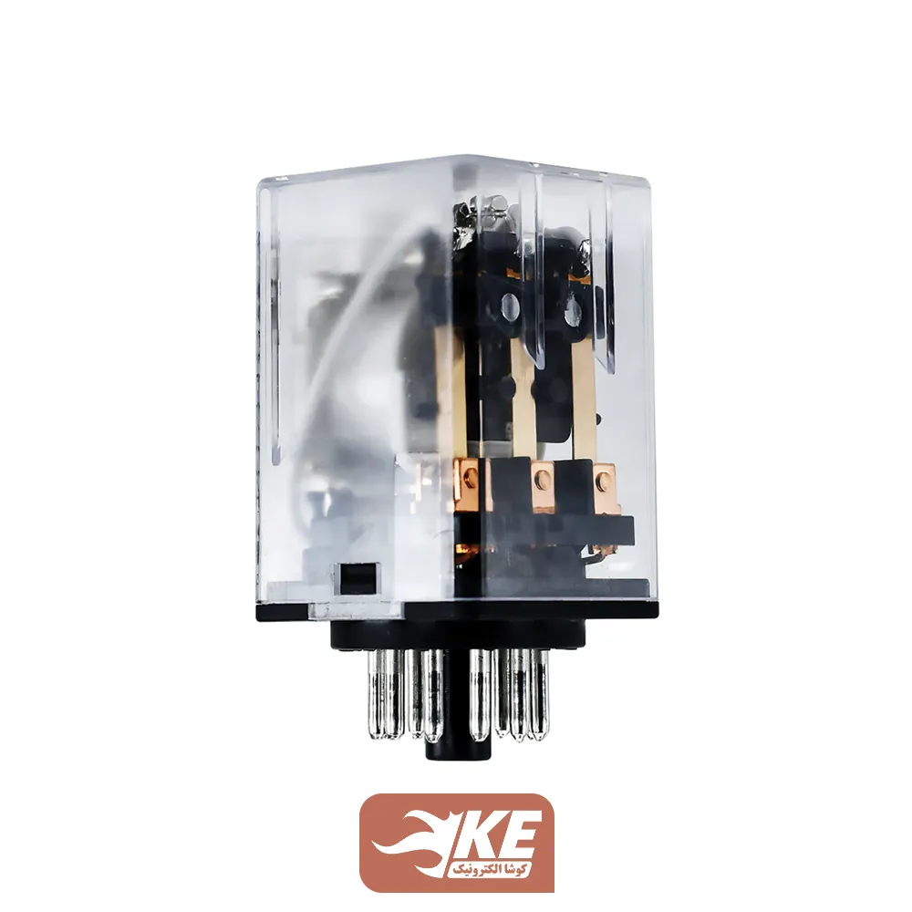 رله 12VDC سه کنتاکت 10 آمپر هونگفا HF10FF/012D-3ZDT