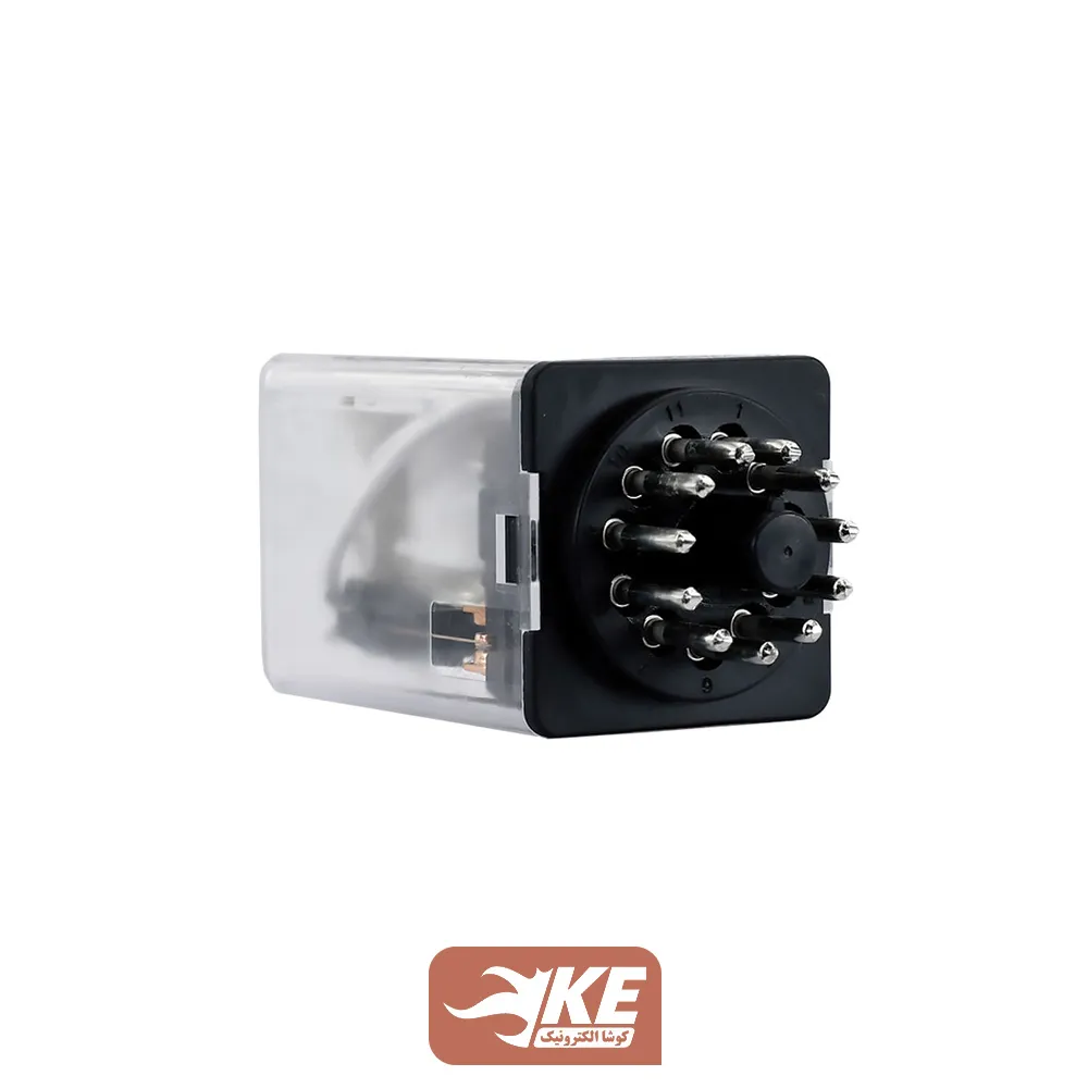 رله 12VDC سه کنتاکت 10 آمپر هونگفا HF10FF/012D-3ZDT