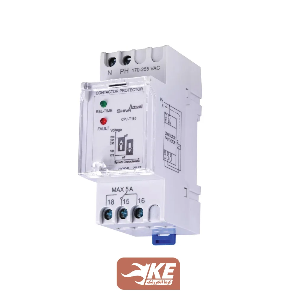 محافظ بوبین کنتاکتور 20JN2 شیوا امواج مدل CPJN-T