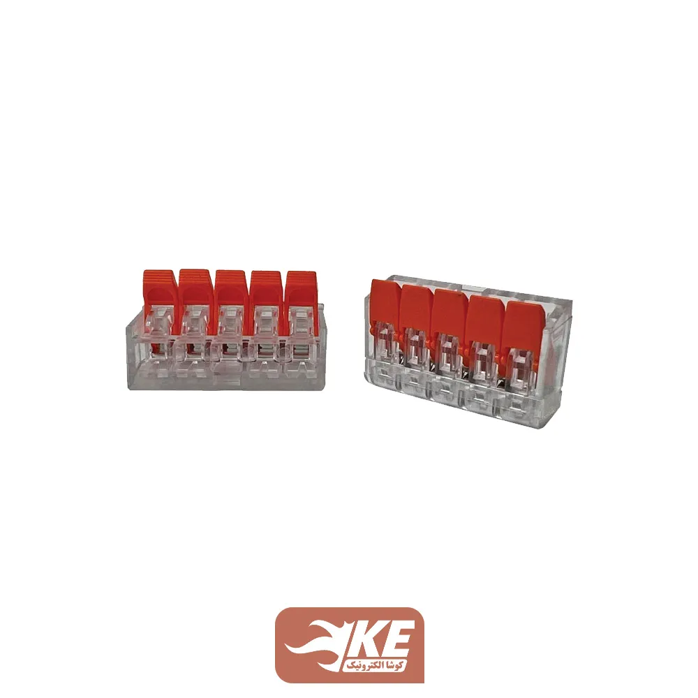 کانکتور ضامندار 5 خانه DeDe مدل FPT15