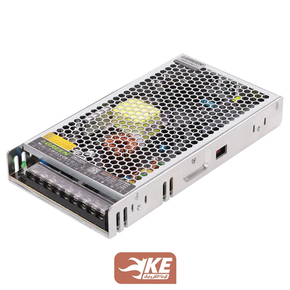 منبع تغذیه کف خواب 24 ولت 10 آمپر Green مدل GP240-S24
