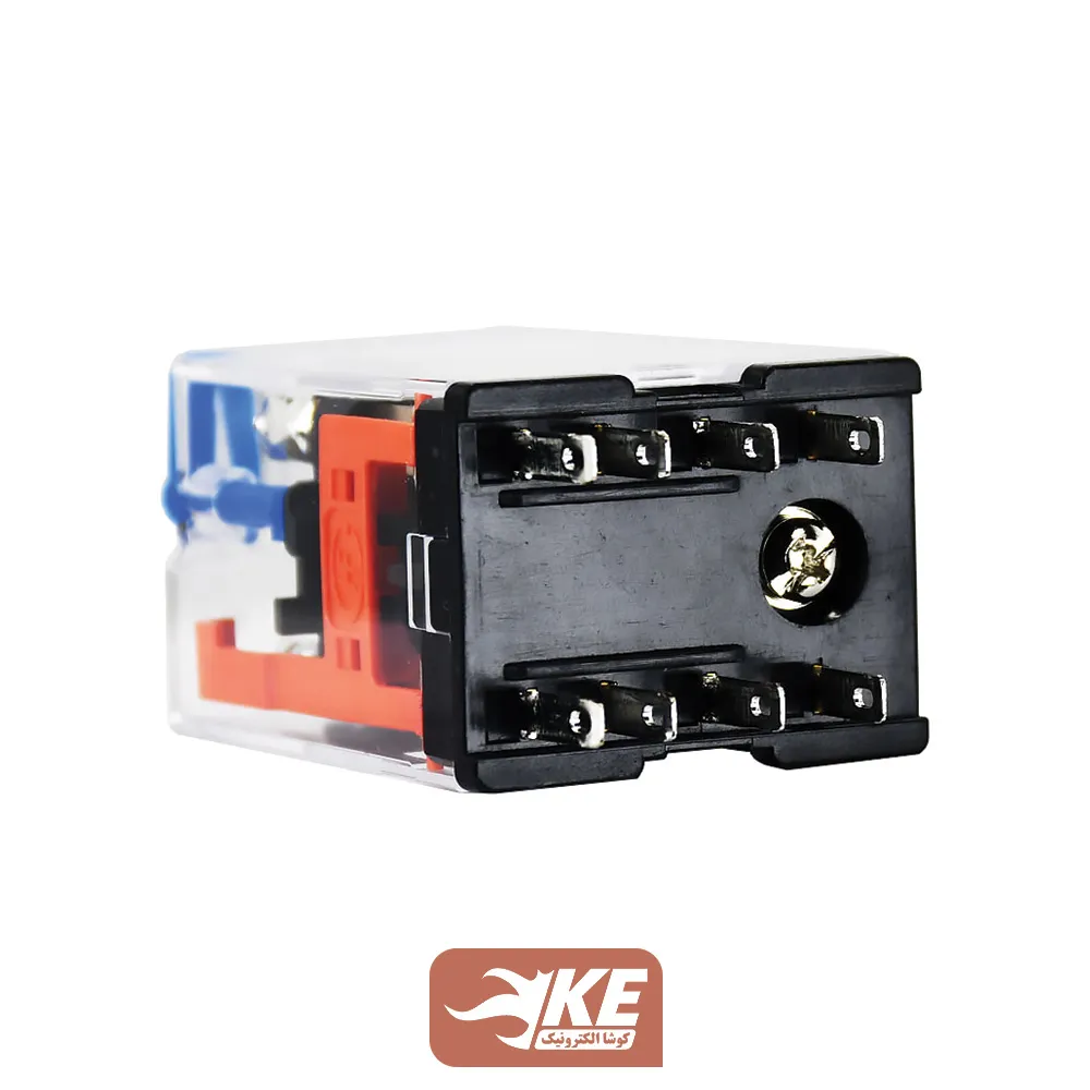 رله 24VDC دو کنتاکت 7 آمپر هونگفا HF18FH/024-2Z1TD