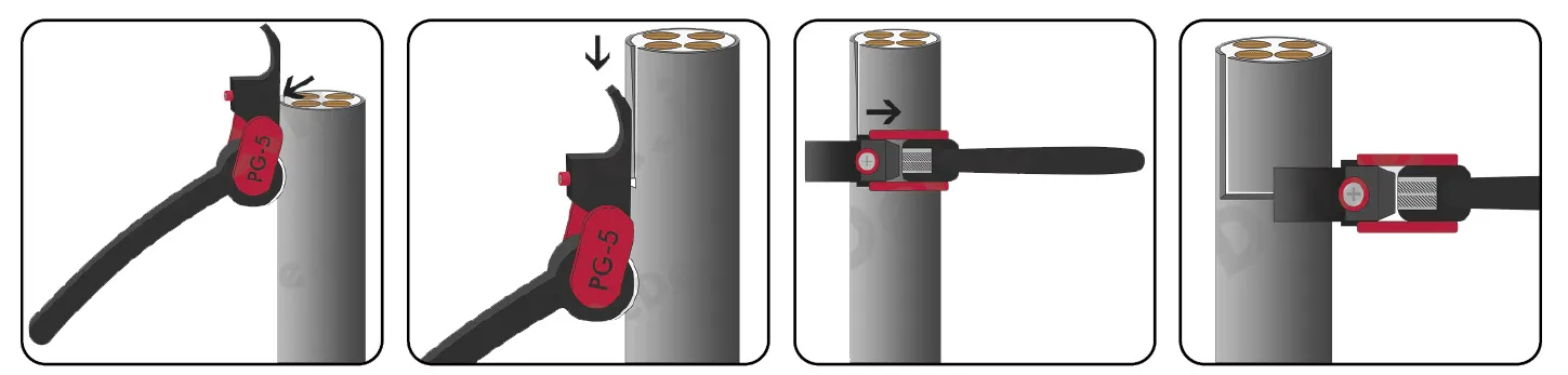 غلاف‌بردار (روکش‌بردار) کابل برند DeDe مدل JRT-PG5