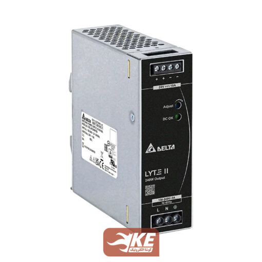 منبع تغذیه ریلی 24 ولت 10 آمپر دلتا مدل DRL-24V240W1EN