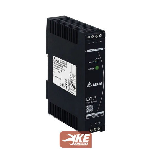 منبع تغذیه ریلی 24 ولت 3 آمپر دلتا مدل DRL-24V75W1AZ