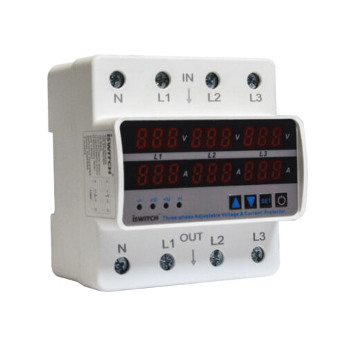محافظ ولتاژ جریان سه فاز 63 آمپر iSWITCH مدل IS-VAP3