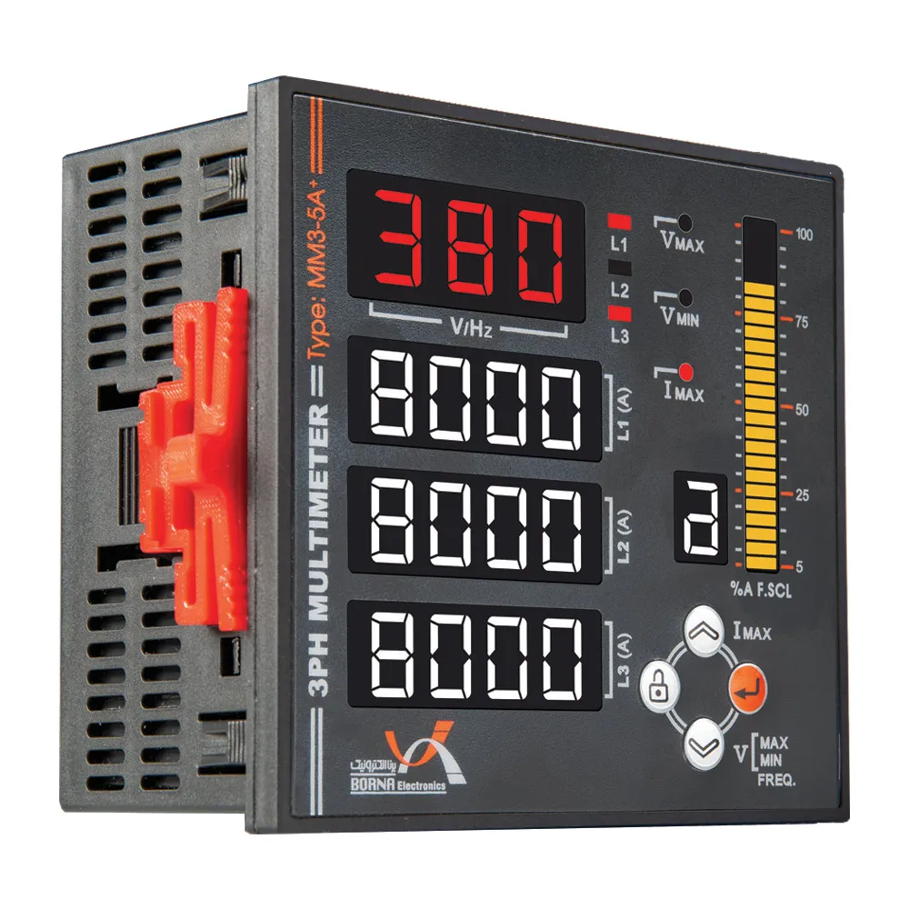 مولتی‌متر سه فاز سری ایمپریال برنا الکترونیک مدل +MM3-5A