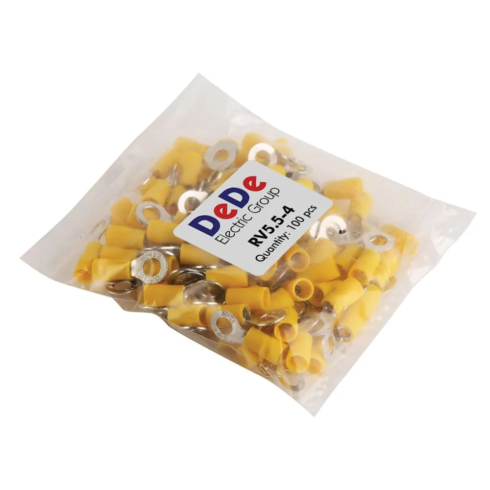 سرسیم حلقوی سایز 6 برند DeDe سری RV5.5-4 بسته 100 عددی