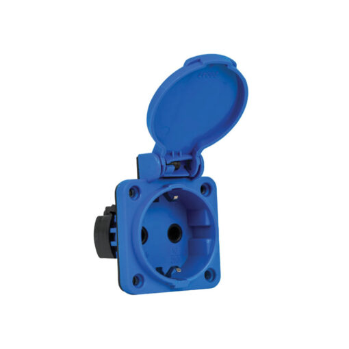 پریز تابلویی درب‌دار تکفاز توکار Mete Enerji مدل 404016st06