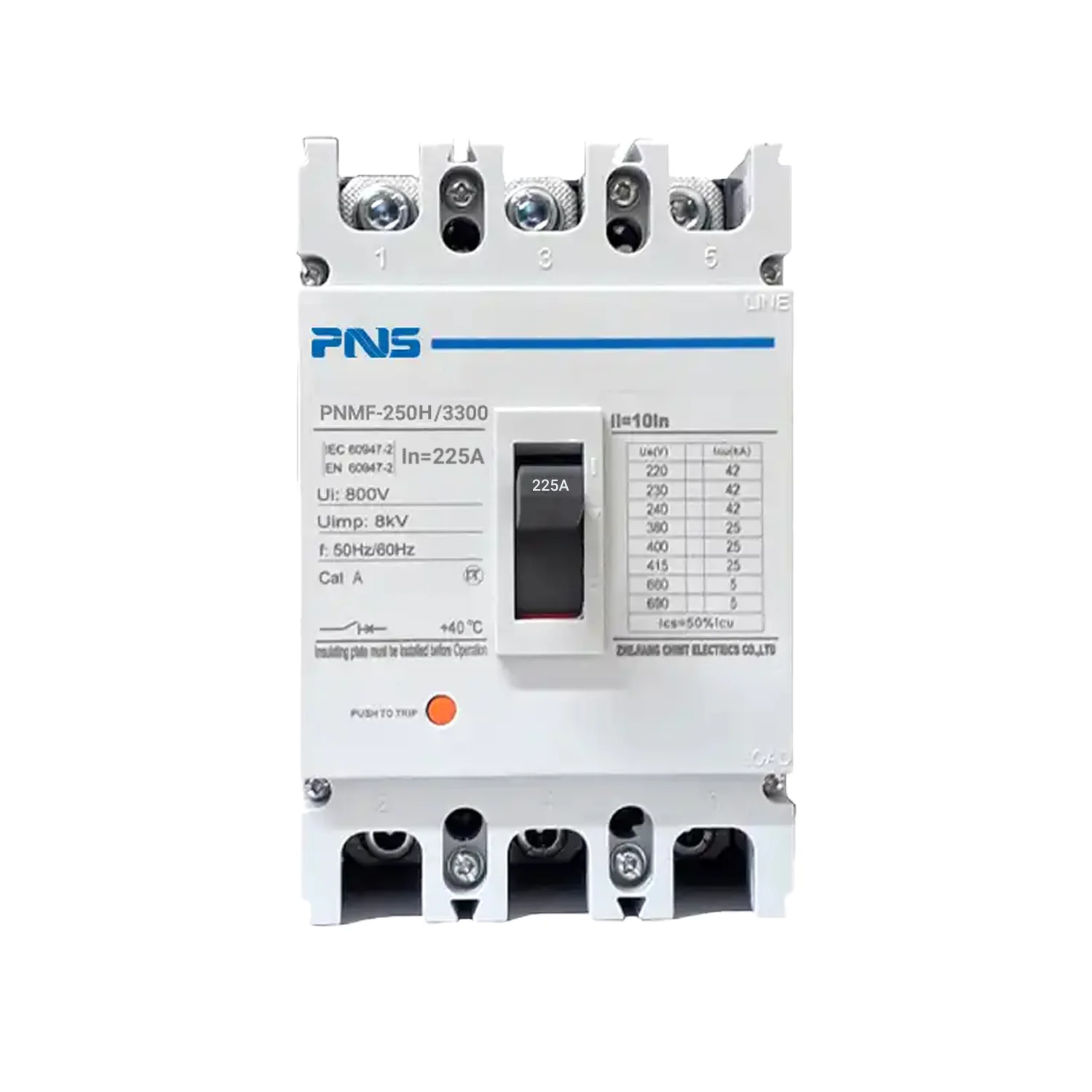 کلید اتوماتیک 225 آمپر فیکس PNS سری PNMF-250H/3P